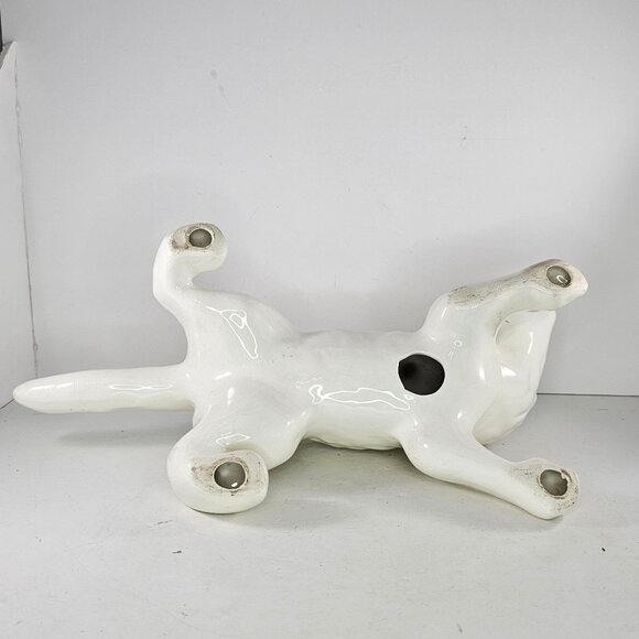 Vintage 1940s Camark Pottery White Climbing Cat Figurine 16" Mid-Century Modern - Picture 10 of 10